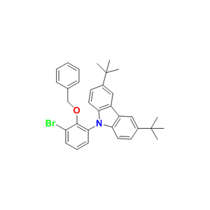 9-[2-(苄氧基)-3-溴苯基]-3,6-二 - 叔-丁基-9H-咔唑