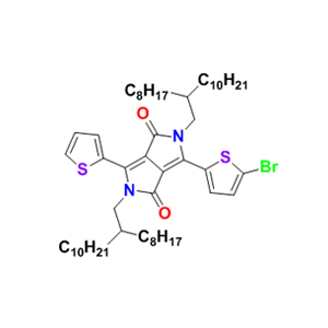 3-(5-溴2-噻吩基)-2,5-双(2-辛基十二烷基)-6-(2-噻吩基)吡咯并[3,4-c]吡咯-1,4(2H, 5H)-二酮