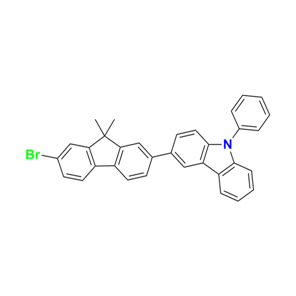 3-(7-溴-9,9-二甲基-9H-芴-2-基)-9-苯基-9H-咔唑