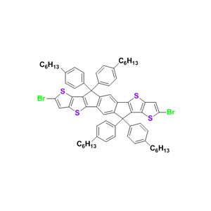 6,6,12,12-四(4-己基苯基)-6,12-二氢二噻吩并[2,3-d:2',3'-d']-s-苯并二茚并[1,2-b:5,6-b']二噻吩-2,8-二溴