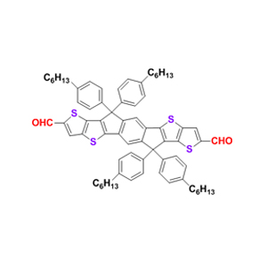 6,6,12,12-四(4-己基苯基)-6,12-二氢二噻吩并[2,3-d:2',3'-d']-s-苯并二茚并[1,2-b:5,6-b']二噻吩-2,8-二甲醛