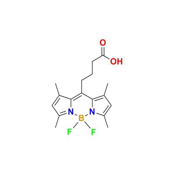 4-(4,4-二氟-1,3,5,7-四甲基-4-硼-3a, 4a-二氮杂-s-茚满-8-基)丁酸 (BODIPY)