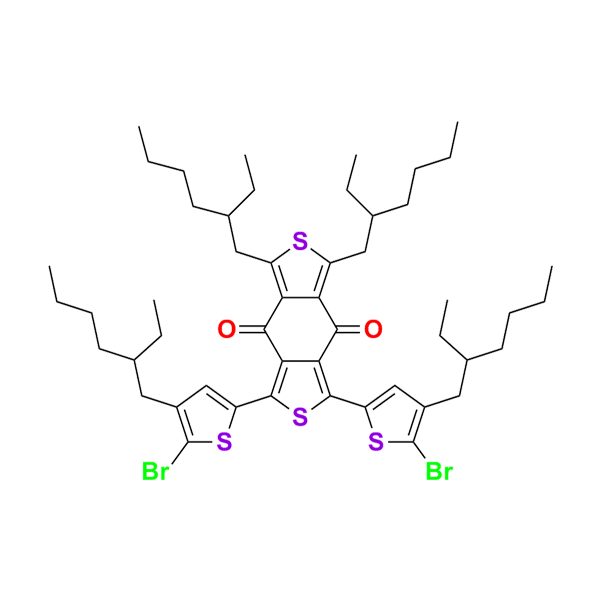 1,3-双(5-溴-4-(2-乙基己基)噻吩基)-5,7-双(2-乙基己基)苯并[1,2-c:4,5-c']二噻吩-4,8-二酮